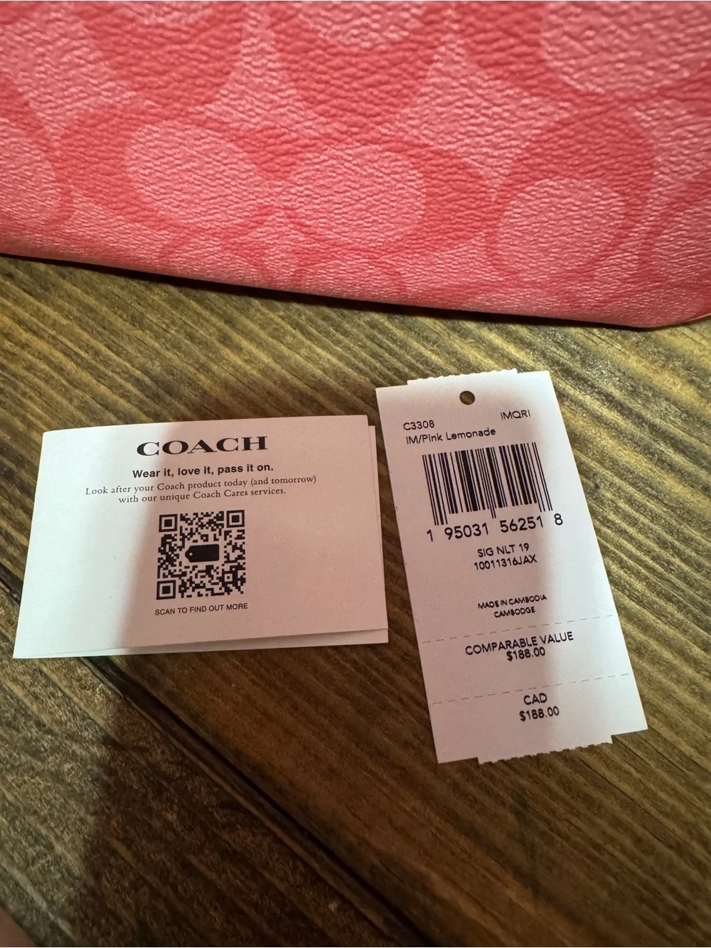 Gorgeous Coach Pink Lemonade Nolita 19 - Picture 6 of 6